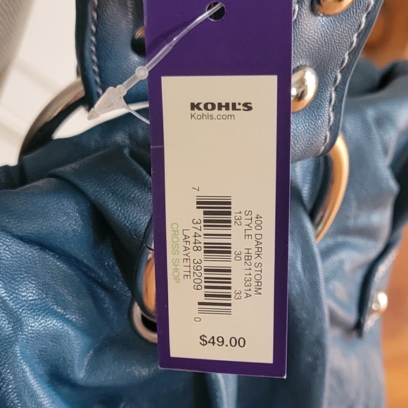 NWT APT 9 LAFAYETTE Turquoise Hobo Shoulder Bag - Picture 10 of 11